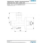 2 Adet ECA Filtreli Ara Musluk 102111517 - 2
