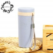 BottleBoss Naturel Seri Sızdırmaz Kapak Bardak Matara 300 Ml Mavi - 1