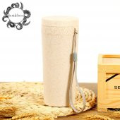 BottleBoss Naturel Seri Sızdırmaz Kapak Bardak Matara 300 Ml Krem - 1