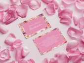 Teşekkür Kartı Pembe 50 adet-TK0029 - 2