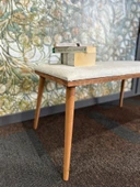 DTM HOME Bukle Tedy Krem Bench Puf - 7