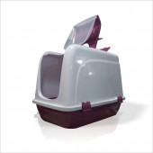 Büyük Geniş Derin Bordo Koku Yapmaz Fitreli Kedi Kumu Kum Havuzu Odası Klübesi Haznesi Wcsi Tuvaleti - 1