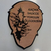 Hakiki Deri Üzüerine Pack İsleme Cırtlı Arma - 7