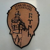 Hakiki Deri Üzüerine Pack İsleme Cırtlı Arma - 5