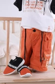 Babyhola Şort Tshirt Ayakkabı 3'lü Erkek Çocuk Yazlık Spor Takım 0760 - 5