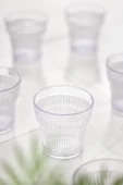 Akrilik Şeffaf 6'lı Kısa Bardak & Su Meşrubat Kahve Yanı Bardağı 300 ml ( Cam Değildir ) - 2