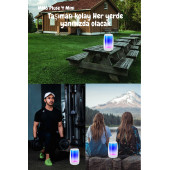 MN6 Pluse 4 Mini Taşınabilir Bluetooth Hoparlör.360  Işıklandırma Hoparlör.bluetooth Hoparlör Stereo - 6