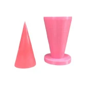 Prizma ( Dairesel ) 3D Mum Kalıbı ( Silikon ) 1 Adet thumbnail 1