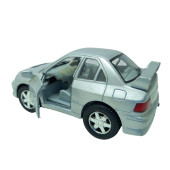 10 cm. Çek Bırak Gri Mıtsubıshı Evolution Diecast Araba - 2