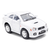 10 cm. Çek Bırak Beyaz Subaru Impreza Wrx Diecast Araba - 1