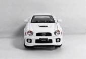 10 cm. Çek Bırak Beyaz Subaru Impreza Wrx Diecast Araba - 4