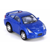 10 cm. Çek Bırak Mavi Toyota Celica Diecast Araba - 1