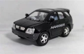 10 cm. Çek Bırak Siyah Toyota Harrier Diecast Araba - 1