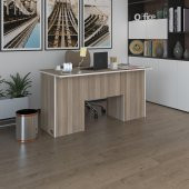 Kenzlife ofis masası masi oka crd 75*160*60 raflı dolap çiftli bilgisayar çalışma masası - 2