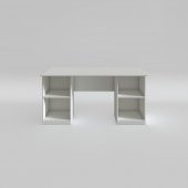 Kenzlife ofis masası kuma kengo byz 75*150*60 raflı dolap çiftli eşkenar bilgisayar çalışma masası thumbnail 3