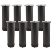 Ayarlanabilir Mobilya Kanepe Baza Koltuk Metal Destek Yükseltici Ayağı 15 Cm Siyah Ayakları (8 ADET) - 5