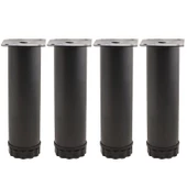 Ayarlanabilir Mobilya Kanepe Baza Koltuk Metal Yükseltici Destek Ayağı 15 Cm Siyah Ayakları 4 Adet - 5