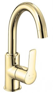 ECA Luna Kuğu Borulu Lavabo Bataryası Altın Renkli 102808953 - 1