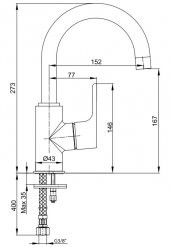 ECA Luna Kuğu Borulu Lavabo Bataryası Altın Renkli 102808953 - 2