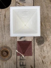 Piramit Mum Kalıbı ( Silikon ) ( 6x6x7 cm ) ( Küçük ) 1 Adet thumbnail 1