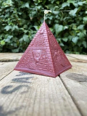 Piramit Mum Kalıbı ( Silikon ) ( 6x6x7 cm ) ( Küçük ) 1 Adet thumbnail 4