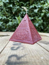 Piramit Mum Kalıbı ( Silikon ) ( 6x6x7 cm ) ( Küçük ) 1 Adet thumbnail 5