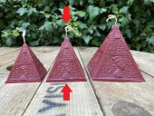 Piramit Mum Kalıbı ( Silikon ) ( 7x7x8 cm ) ( Orta ) 1 Adet thumbnail 1