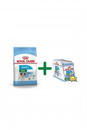 Royal Canin Mini Puppy Küçük Irk Yavru Köpek Maması 2 Kg + 12 Adet 85 Gr Pouch Konserve Yaş Mama - 1