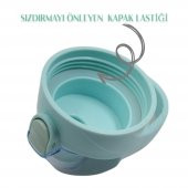 BottleBoss Pastel Renk Geçişli Sızdırmaz Kapak Motivasyon Matarası 1100 Ml Sticker HEDİYELİ Yeşil - 5