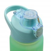 BottleBoss Pastel Renk Geçişli Sızdırmaz Kapak Motivasyon Matarası 1100 Ml Sticker HEDİYELİ Yeşil - 7