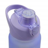 BottleBoss Pastel Renk Geçişli Sızdırmaz Kapak Motivasyon Matarası 1100 Ml Sticker HEDİYELİ Mor - 7