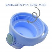 BottleBoss Pastel Renk Geçişli Sızdırmaz Kapak Motivasyon Matarası 1100 Ml Sticker HEDİYELİ Mavi - 5