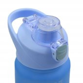 BottleBoss Pastel Renk Geçişli Sızdırmaz Kapak Motivasyon Matarası 1100 Ml Sticker HEDİYELİ Mavi - 7