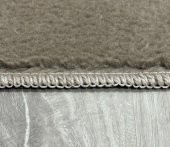 Orkide Home Modern Puffy Örgü Saçaklı  Simirna Peluş Post Halı  Vizon 80 x 250 - 2