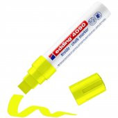 Edding Cam Kalemi Ayna Kalemi Yazı Tahtası Kalemi KALIN UÇLU FOSFORLU NEON SARI Edding Mağaza Camı Kalemi Likit Tebeşir Kalem - 1