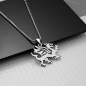 Gümüş Ejderha Erkek Kolye thumbnail 2