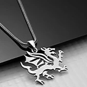 Gümüş Ejderha Erkek Kolye thumbnail 3