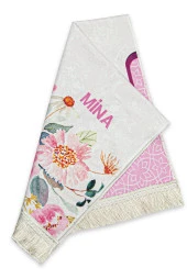 İsme Özel İşlemeli Dijital Baskılı Kız Çocuk Seccadesi thumbnail 2