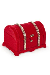 Sandıklı Kutuda İnci Tesbih ve Zikirmatik Seti Mevlüt Hediyesi Kırmızı thumbnail 2