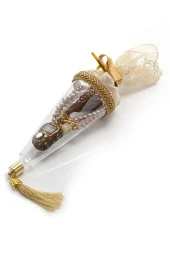 Özel Kutusunda Zikirmatik ve İnci Tesbihli Mevlüt Hediyelik Seti Krem thumbnail 1