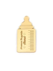 10 Adet Hediyelik Aynalı Pleksi Mıknatıslı Dolap Süsü Biberon Desen - 1