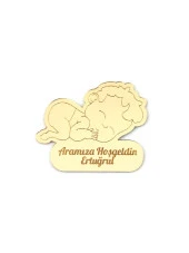 10 Adet Hediyelik Aynalı Pleksi Mıknatıslı Dolap Süsü Bebek Desenli - 1