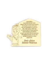 10 Adet Hediyelik Aynalı Pleksi Mıknatıslı Dolap Süsü Sünnet Hediyesi - 1