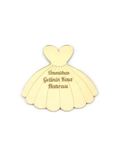 10 Adet Hediyelik Aynalı Pleksi Mıknatıslı Dolap Süsü Gelinlik Söz Nişan Hediyesi - 1