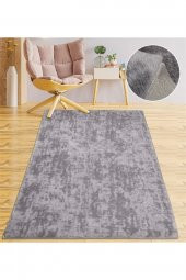Orkide Home Modern Dekoratif Halı Jel Kaymaz Taban Desenli Gri Halı  GRİ 150 x 300 - 1