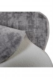 Orkide Home Modern Dekoratif Halı Jel Kaymaz Taban Desenli Gri Halı  GRİ 150 x 300 - 2