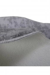 Orkide Home Modern Dekoratif Halı Jel Kaymaz Taban Desenli Gri Halı  GRİ 150 x 300 - 3