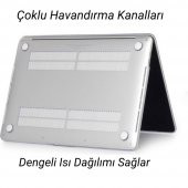 Peeq MacBook Pro 13.3 inç Polikarbon Şeffaf Koruyucu Kılıf A2338 (2020) M1 - 2