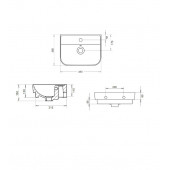 Turavit Luna 45x36 cm Tezgah Üstü Lavabo - 2