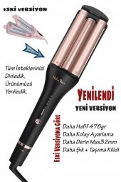 Shibowavy 4 Ayarlı Siyah Wag Maşa (19/25/28/32Mm Yeni Versiyon) Küçük-Orta-İri Dalgalar Aynı Maşada - 2